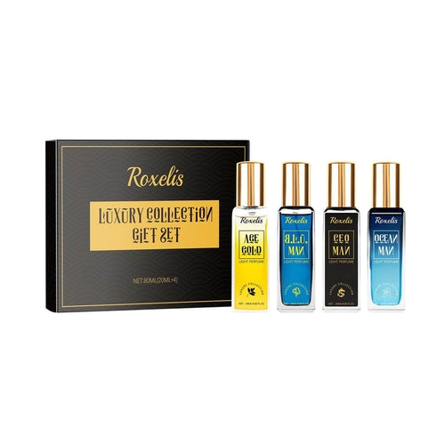 Roxelis™ Men’s Luxury Collection – 4 Scents of Power. One Signature